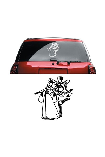 TSC Kafkas Dans Sticker Araba Sticker Yapıştırma Çerkes