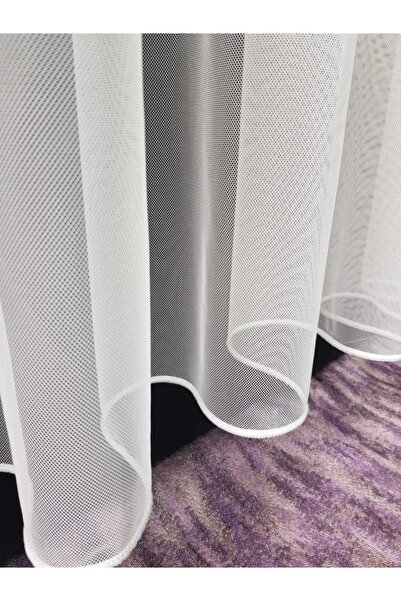 Taç Rüyaper Grek Etek Kurşunlu Düz Petek Zemin Tül Perde