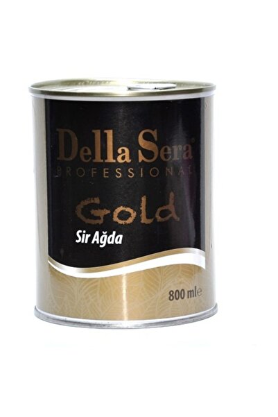 DELLA SERA Profesyonel Konserve Sir Ağda 800 ml Altın Simli