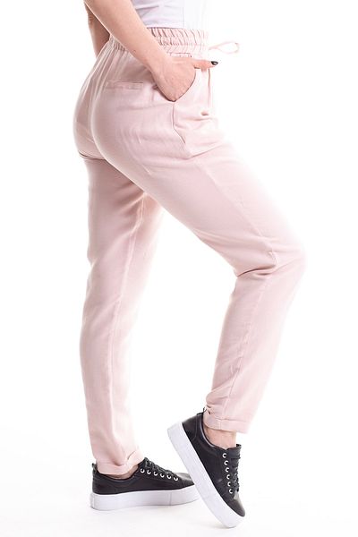 STAMINA Women's Powder Waist Elastic Waist Pocket Lace-up Trousers 4Kt0447