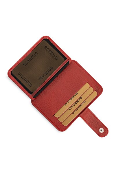 Garbalia Shelby Genuine Leather Dried Rose Card Holder Wallet