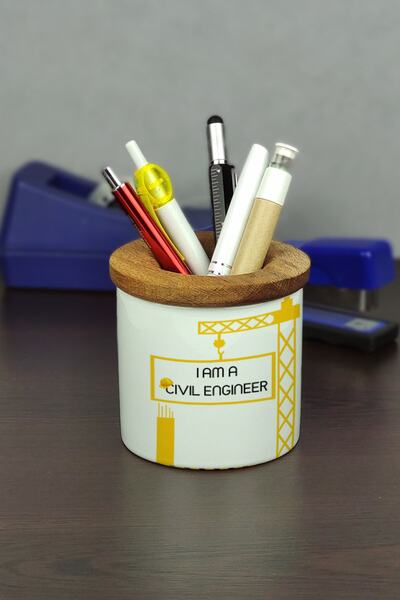 Hediyelen Sunt un inginer civil Suport pentru stilou din ceramică