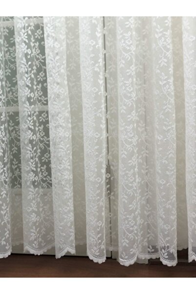 Esse Home Özel Örme Dokulu Dantel Tül Perde & Kruvaze Perde 500x260 Seyrek Pi...