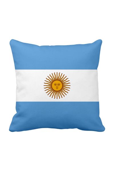 ASR Argentina Argentine Flag Football Fan Satin Pillow