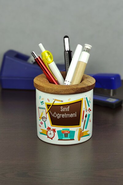 Hediyelen Suport pentru stilou din ceramică pentru profesor de clasă