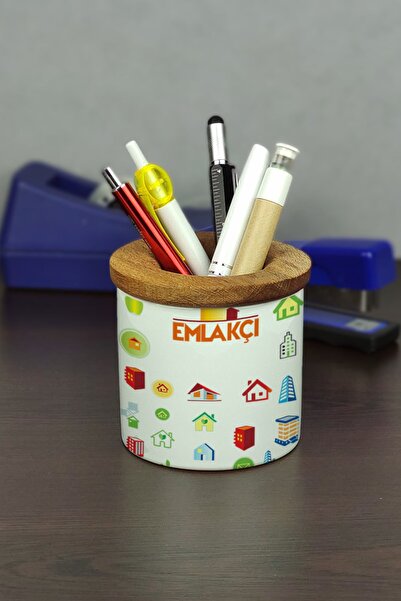 Hediyelen Suport pentru stilou din ceramică pentru agenții imobiliari