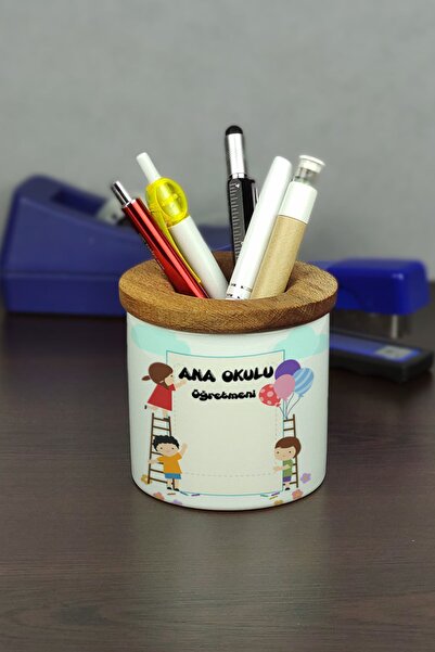 Hediyelen Suport pentru stilou din ceramică pentru profesor de grădiniță