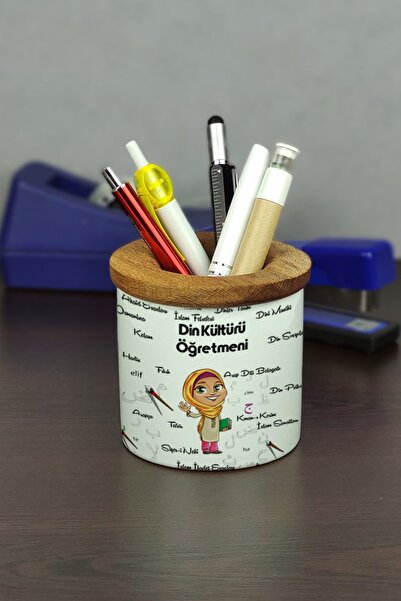 Hediyelen Suport pentru stilou din ceramică pentru profesor de cultură și morală