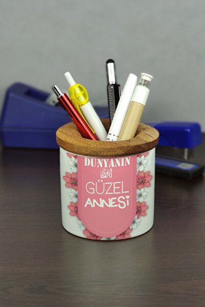 Hediyelen Cea mai frumoasa mamă din lume Suport pentru stilou din ceramică