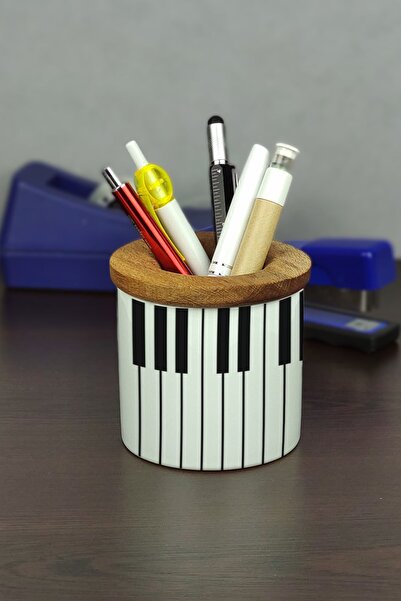 Hediyelen Piano Ceramic Pen Holder