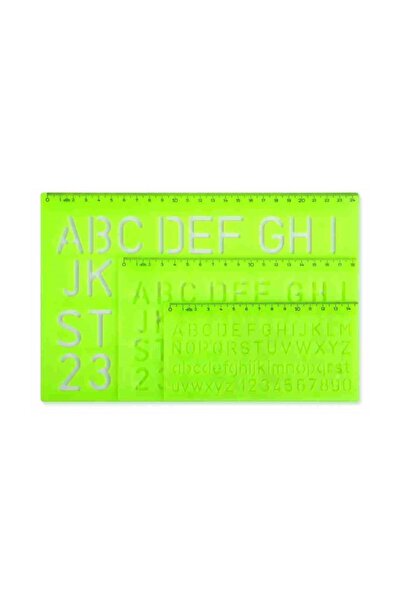 HATAS Büyük Harf Yazı Seti 10- 20 -30 mm Takım