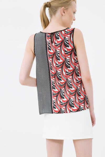 Koton Women's Red Patterned Undershirt 6KAK32198CW