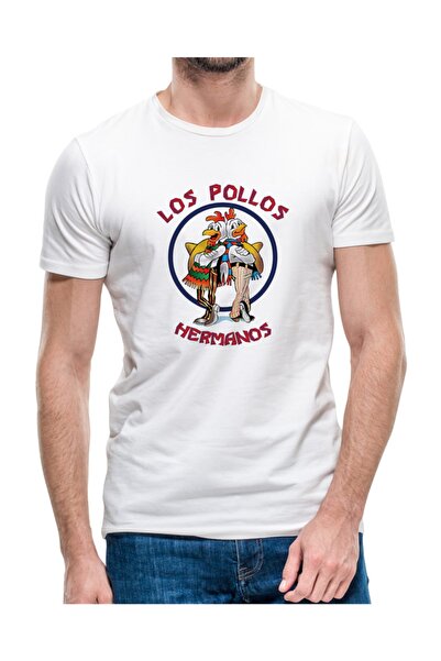 QIVI Breaking Bad Los Pollos Hermanos muška bela majica T-shirt