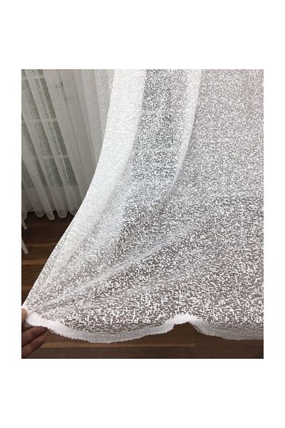 Esse Home Special Knitted Textured Tulle Curtain 100% Original Product, 200X260, Sparse Pleat, 1/2
