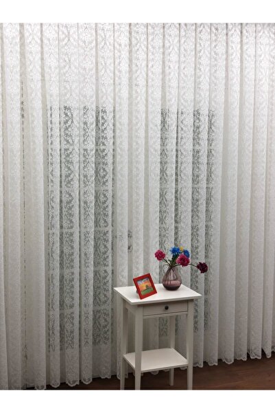 Esse Home Özel Örme Dokulu Dantel Tül Perde & Kruvaze Perde, 100x260, Normal ...