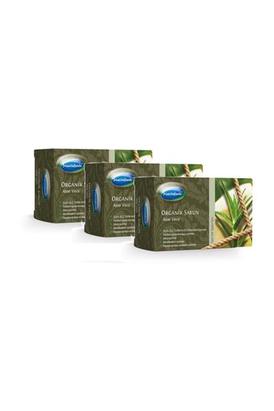 Mecitefendi 3 Pieces Organic Aloe Vera Extract Soap 125 Gr