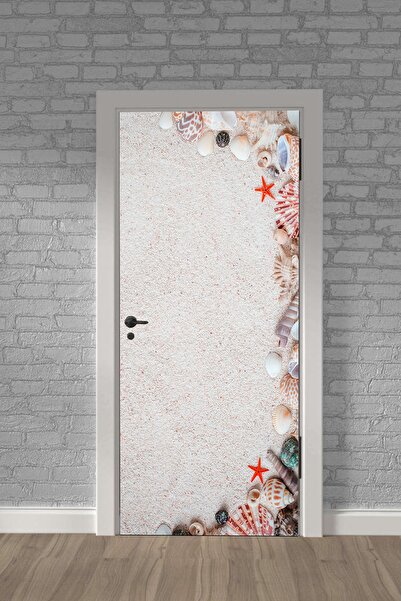 Naz Konsept Deniz Kabuğu Manzaralı Kapı Kaplama Folyoları