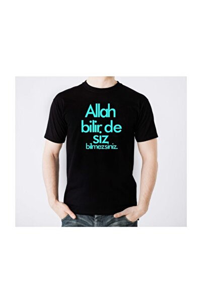 SCUBAPROMO Bog zna, ti ne znaš - crna muška majica
