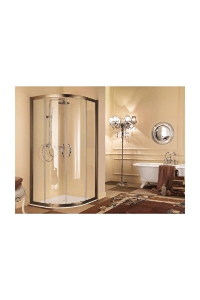 Duşakabincim 120x120 Cm Bronz Oval Duşakabin