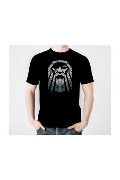 SCUBAPROMO Vikings Odin Men's Black T-Shirt