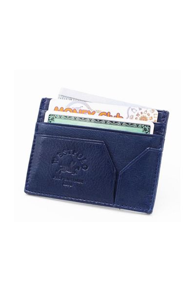 Polo W Club Θήκη για κάρτες Navy Blue Unisex 100% Γνήσιο Δέρμα 622045