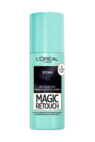 L'Oreal Paris Beyaz Saçlar Için Kapatıcı Siyah Saç Spreyi 2'li