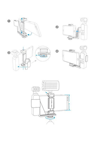 PgyTech Dji Osmo Pocket Telefon Bağlantı Aparatı