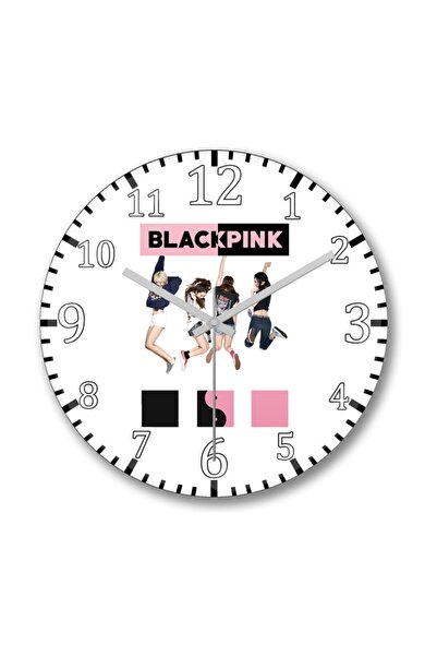 Baskı Dükkanı Μαύρο ρολόι τοίχου