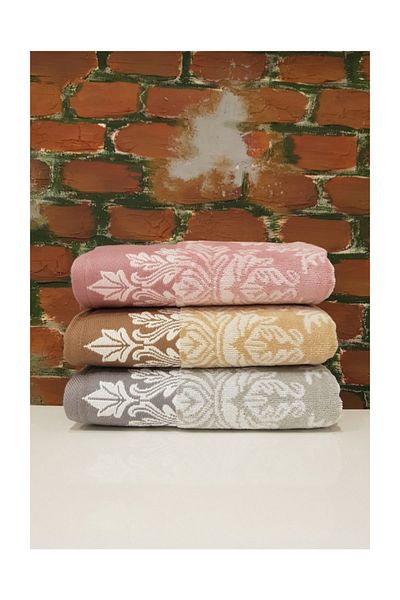 Özdilek (3 Pieces) Ayda Velvet Hand and Face Towel 50x90 Assortment