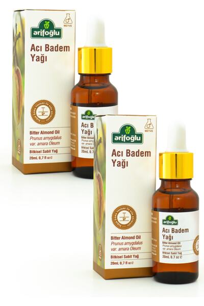 Arifoğlu Acı Badem Yağı 20 + 20 ml 2li Set