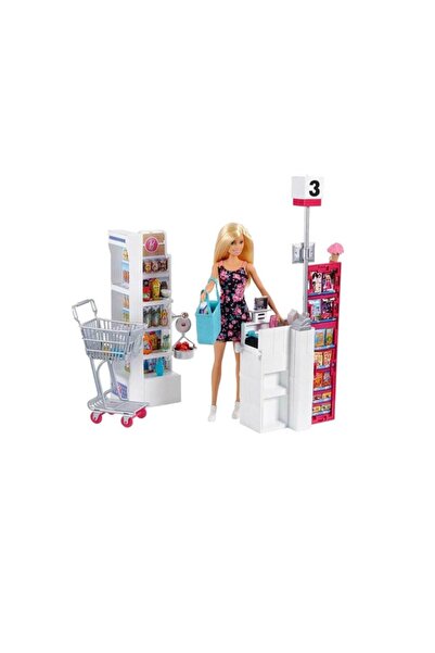 Barbie Bebek Süper Market Oyun Seti Frp01