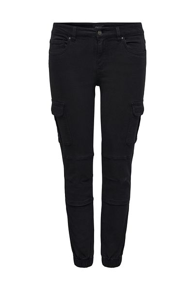 ONLY Schwarze Cargohose mit elastischem Bund für Damen 15170889 ONLMISSOURI