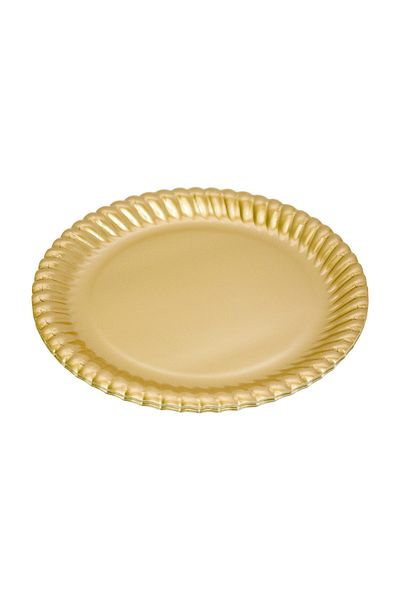 Roll-Up Roll Up Party Dreams Cardboard Plate 8 Pieces Gold
