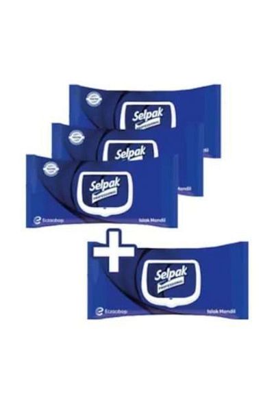 Selpak Professional 4-Piece Wet Wipes Set - 60 pcs