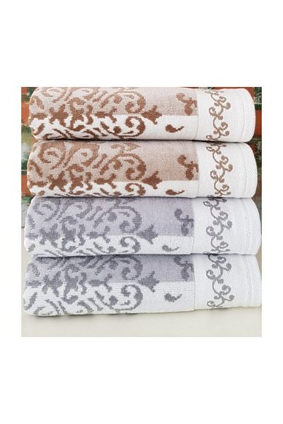 Özdilek (4 Τεμάχια) Πετσέτα προσώπου Emily 50x90 100% βαμβάκι