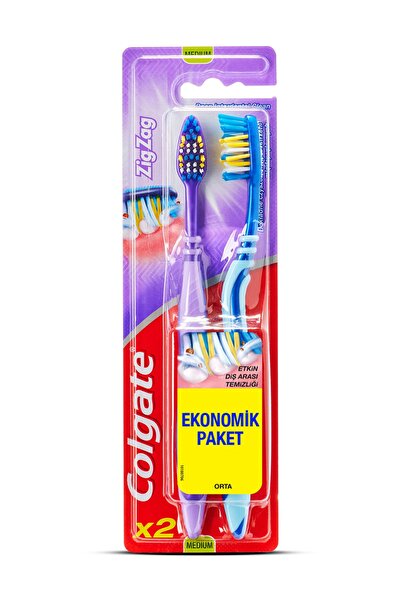 Colgate Zig Zag Medium 1+1 Toothbrush