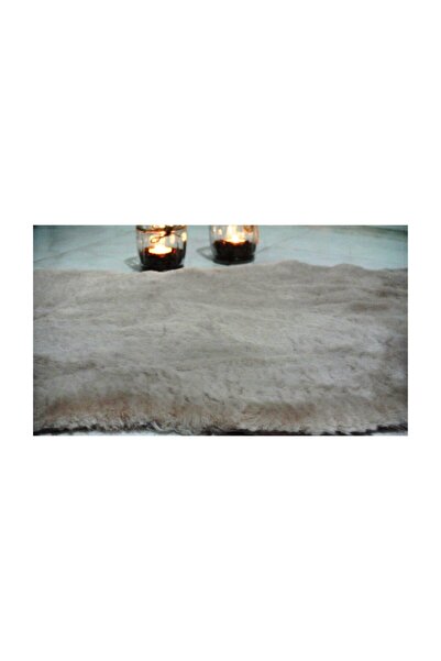 Başaran tekstil Başaran, Yapay Tavşan Tüyü Post Halı, Ipeksi Dokunuş, Paspas, 60x100cm