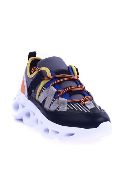 DGN Thick Sole Lace-Up Sneakers Sports Shoes 20Y Black 212162322