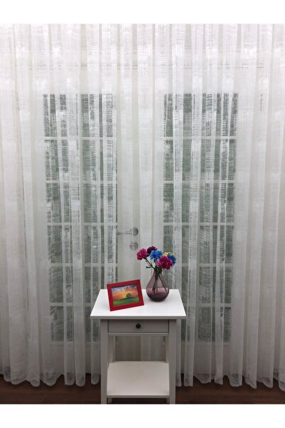 Esse Home Perdele din tul din dantelă cu model sportiv, 450x260, pliu normal,...