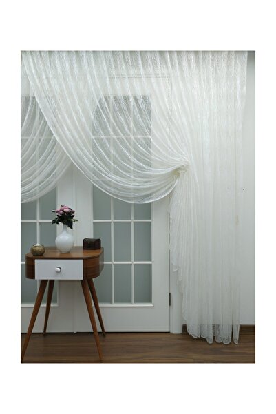 Esse Home Özel Örme Dokulu Kruvaze Tül Perde, 150x250, Kravuze, 1/4