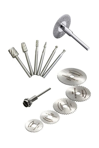 Genel Markalar Dremel Proxxon Cihazlar Için 14lü Ahşap Kesici Ahşap Oyma Elma...