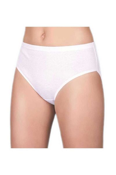 Berrak Γυναικεία εσώρουχα Bato Rib (12 Τεμάχια) Λευκό 2xl