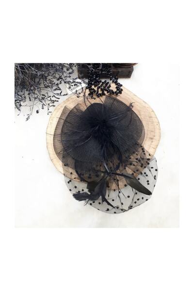 KONTES GELİN Vualet Wedding Hat Hair Accessory