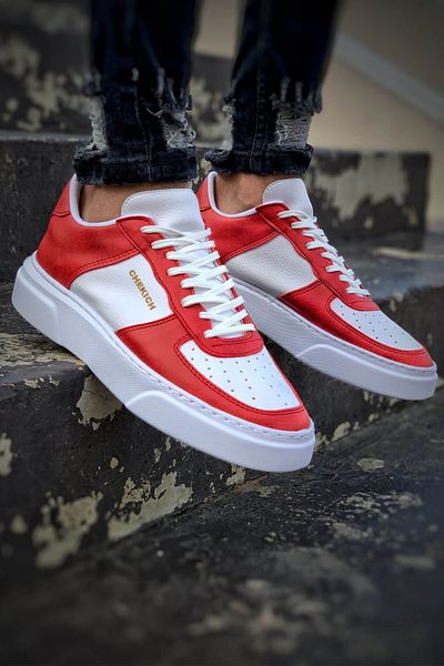Chekich Men's Red White Lace-Up Streetball Ii Shoes Gx9688