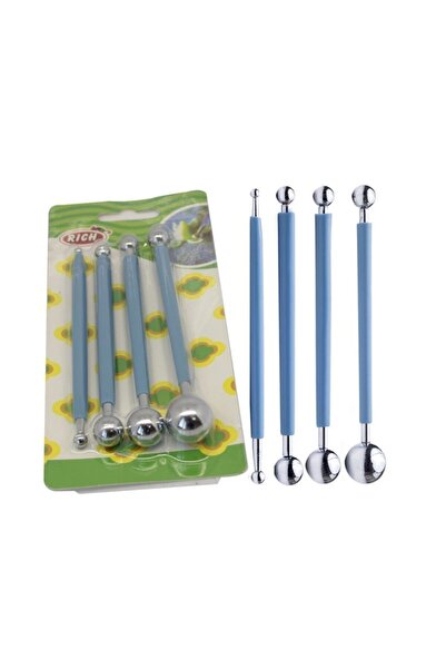 Rich Çift Taraflı Çiçek Top Ütü 4 Lü Set Frç-03335