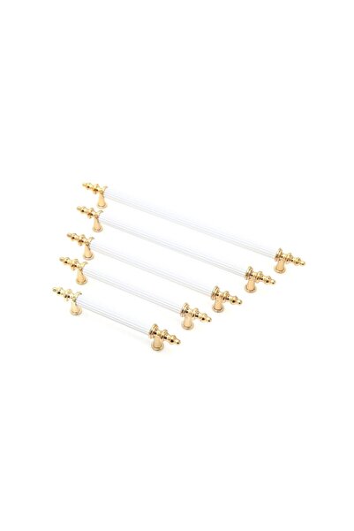 Arvax Elit Beyaz Altın 96 mm 1 Adet Lüks Mobilya Kulpu Dolap Çekmece Kulp