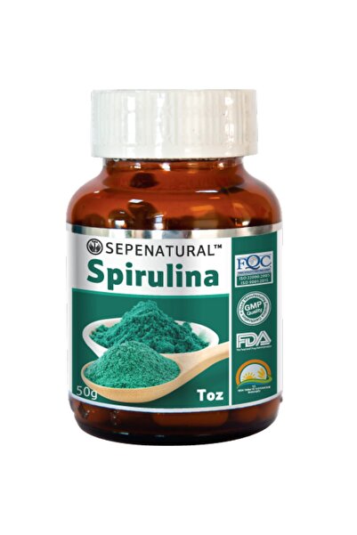 Sepe Natural Spirulina Toz 50 gr Yosun, Mavi Yeşil Alg, Bitkisel Protein, Veg...