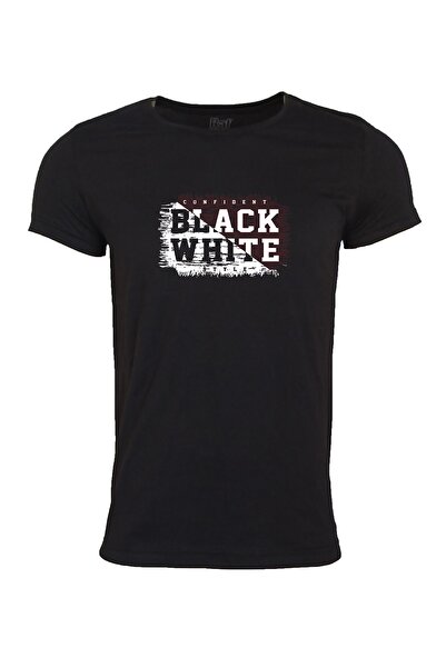 Raf Coll Tricou negru cu imprimeu unisex