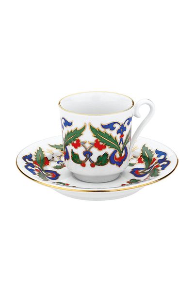 Kütahya Porselen 4 Piece Coffee Cup Set for 2 Persons GZ04KT07554