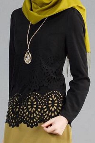 YILDIZ Laser Cut Blouse